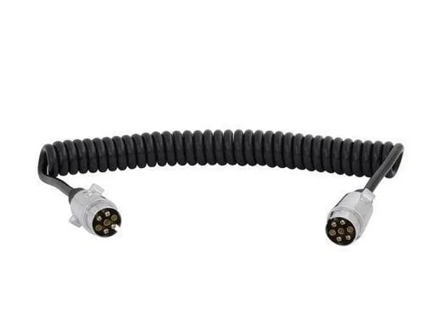 Unbranded 7-Core Electrical Coil | 2 x 7-Pin Aluminium Plugs | 12V