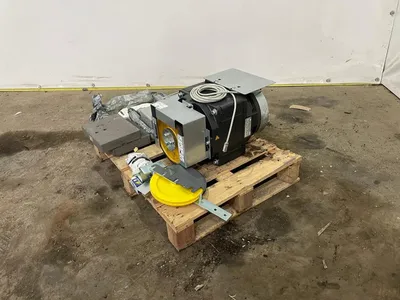 ThyssenKrupp gearless liftmachine (PMC145M202) - Warner elektromagnetische rem Speed governor (snelheidsbegrenzer SG-200) - Complete deuroperator/rol — photo 16 of 20