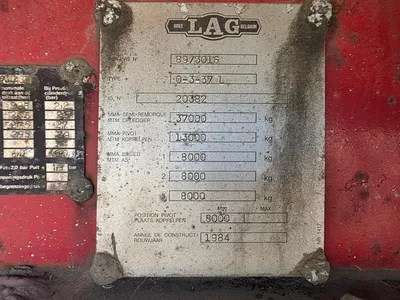 LAG SAF - Drum 3-assige platte oplegger - SAF assen - Trommelremmen - Luchtvering - 37 Ton — photo 8 of 14