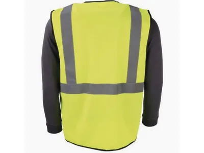 Unbranded Striking yellow safety vest Opvallend veiligheidsvest geel - Werkjas en vest - Polyester — photo 3 of 6