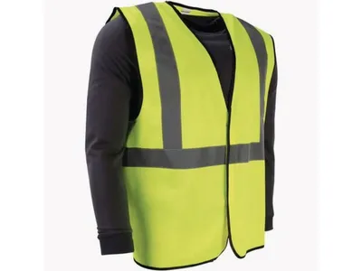 Unbranded Striking yellow safety vest Opvallend veiligheidsvest geel - Werkjas en vest - Polyester — photo 2 of 6