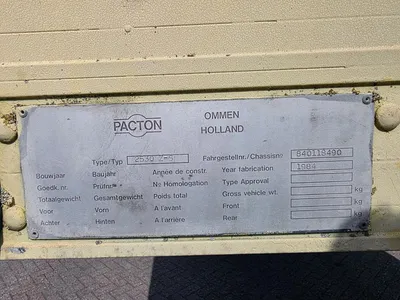Pacton SAF - Drum Twee assige geslotenbox oplegger - SAF assen - Trommelremmen - Luchtvering - Laadklep - 10 bouten — photo 9 of 16