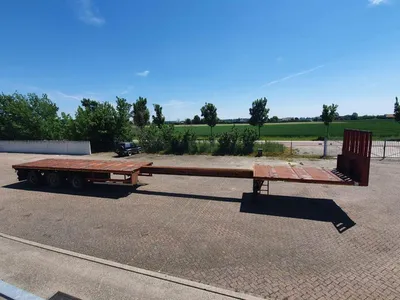 Nooteboom OVB-42 VV uitchuifbare 3-assige platte oplegger - Trommelremmen - Luchtvering — photo 7 of 20