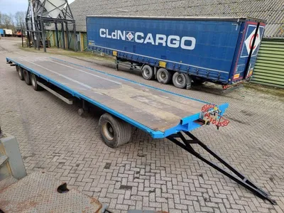 Van Hool 13.60 M LONG platte aanhanger - 13.6 meter - Luchtvering - 445/45 R19.5 banden - Export — photo 3 of 19