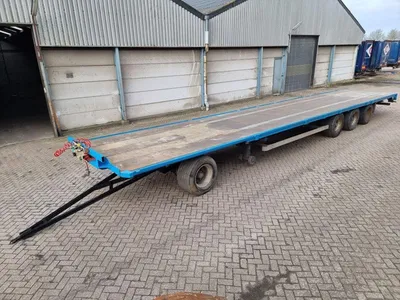 Van Hool 13.60 M LONG platte aanhanger - 13.6 meter - Luchtvering - 445/45 R19.5 banden - Export — photo 1 of 19