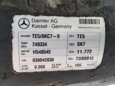 Mercedes-Benz Daimler TE5 As – Trailer As – Schijfremmen – Oplegger — photo 6 of 6