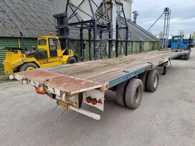 Fruehauf 2-assige platte oplegger - Dubbele banden - ROR assen - Trommelremmen - Bladvering - 315/80 R22.5 Banden - 36 Ton — photo 6 of 15