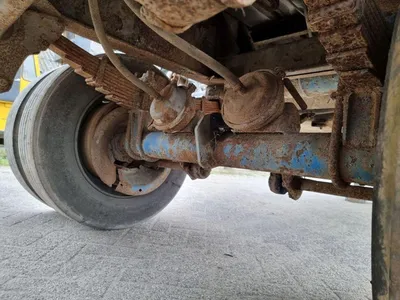 Fruehauf 2-assige platte oplegger - Dubbele banden - ROR assen - Trommelremmen - Bladvering - 315/80 R22.5 Banden - 36 Ton — photo 14 of 15