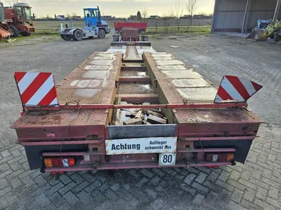 Scheuerle STBV 4544 ABFP Dieplader 1993 – 4 Assen – 22.7 Ton Laadvermogen – Luchtvering – Trommelremmen- 2 meter uischuifbaar — photo 7 of 20