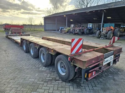 Scheuerle STBV 4544 ABFP Dieplader 1993 – 4 Assen – 22.7 Ton Laadvermogen – Luchtvering – Trommelremmen- 2 meter uischuifbaar — photo 9 of 20