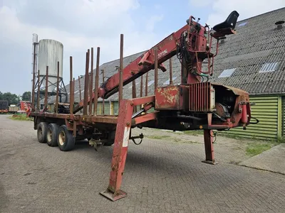 Doll 20T Crane Oplegger 1991 – 3 Assen – 25 Ton Laadvermogen – Luchtvering – Trommelremmen – Kraan Trailer — photo 3 of 20