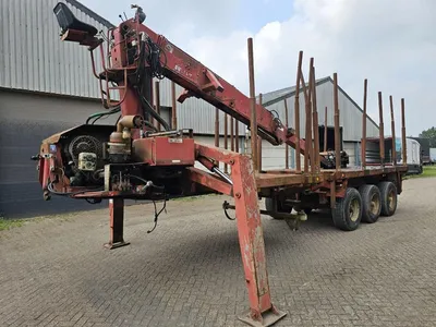 Doll 20T Crane Oplegger 1991 – 3 Assen – 25 Ton Laadvermogen – Luchtvering – Trommelremmen – Kraan Trailer — photo 1 of 20