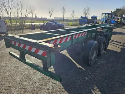 Renders BPW Containerchassis 2000 – 3 Assen – 29 Ton Laadvermogen – Trommelremmen – Luchtvering — photo 4 of 11
