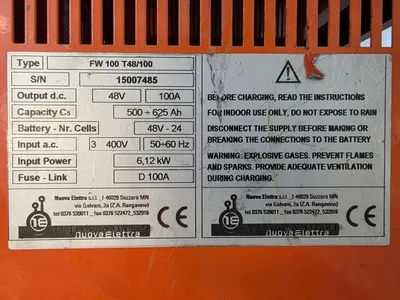 Linde. FW 100 T48/100 48V 100 A Battery charger Linde heftruck batterijlader — photo 7 of 8