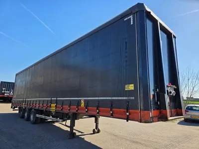 Van Hool 3-assige Schuifzeiltrailer - BPW - Trommelremmen - Luchtvering - 445/45 R19.5 - 39 Ton - 2007 - Export — photo 3 of 16