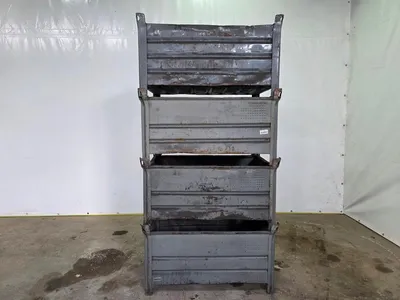 Unbranded Steel Stacking Bins Stalen Stapelbakken – Opslagbakken – Industrieel – Stapelbaar – Magazijn -2019 - 100 stuks op voorraad — photo 1 of 7