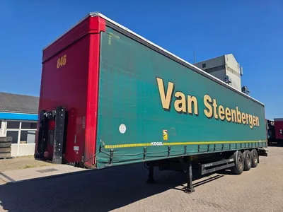Kögel 3-assige zeilen oplegger - Mercedes assen - Schijfremmen - Luchtvering - Reserve wiel - 42 Ton - 2017 - Coil — photo 1 of 20