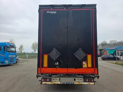 Krone 3-assige Schuifzeiltrailer - BPW - Trommelremmen - Luchtvering - 445/45 R19.5 - 39 Ton - Mega - 2008 — photo 5 of 20