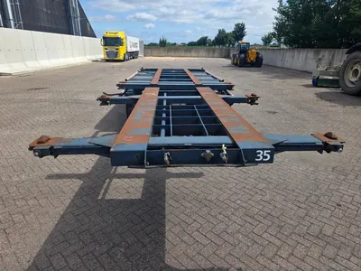 Netam-Fruehauf 3-assige containerchassis - SMB assen - Trommelremmen - Luchtvering - Twist Lock - Dubbel lucht - 12 banden - 40 Ft - 30 FT - 20 FT - — photo 2 of 17