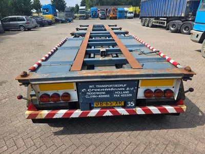 Netam-Fruehauf 3-assige containerchassis - SMB assen - Trommelremmen - Luchtvering - Twist Lock - Dubbel lucht - 12 banden - 40 Ft - 30 FT - 20 FT - — photo 6 of 17
